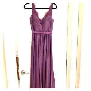 Purple four length dress from BHLDN